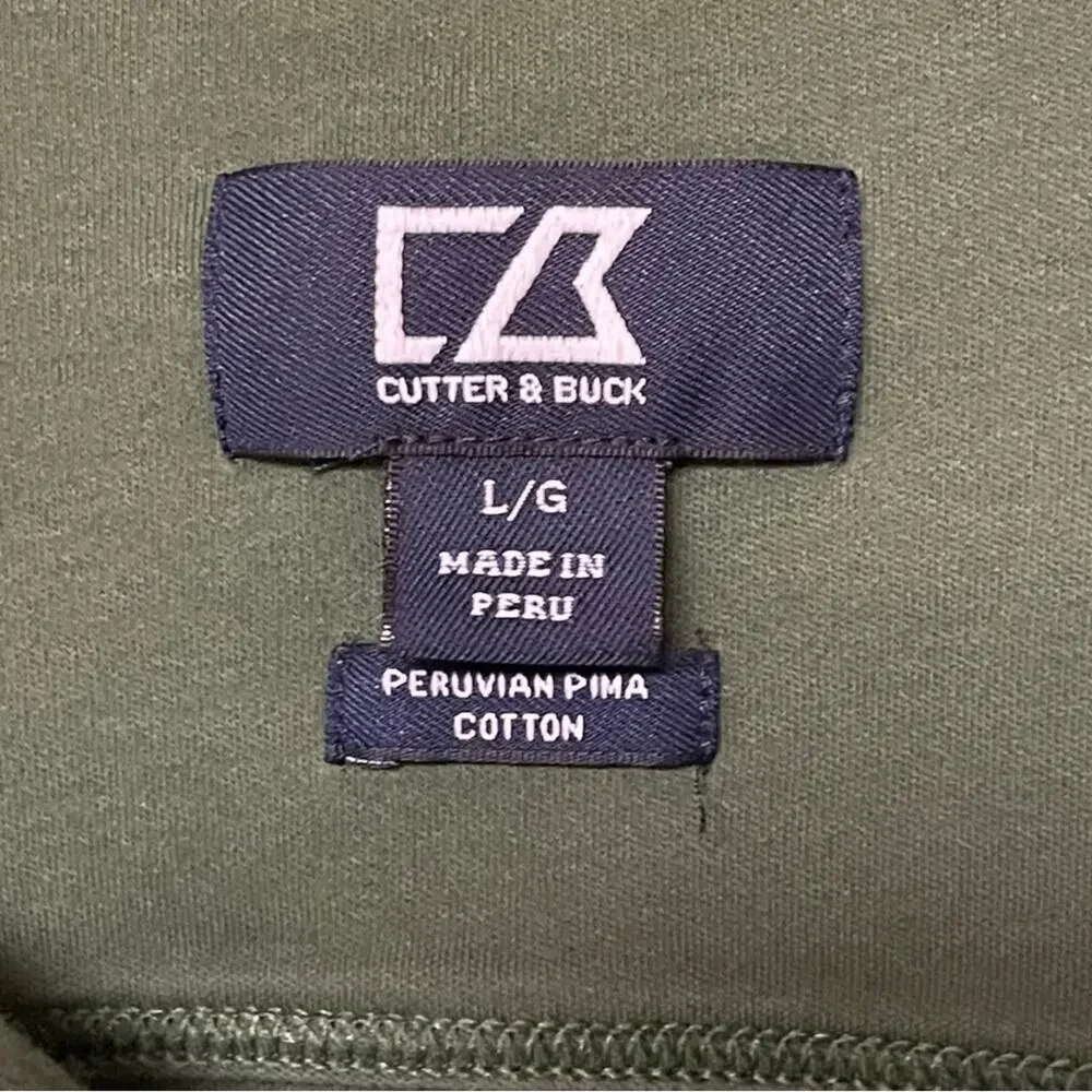Cutter and Buck 1910 long sleeve polo Peruvian cotton men’s size L